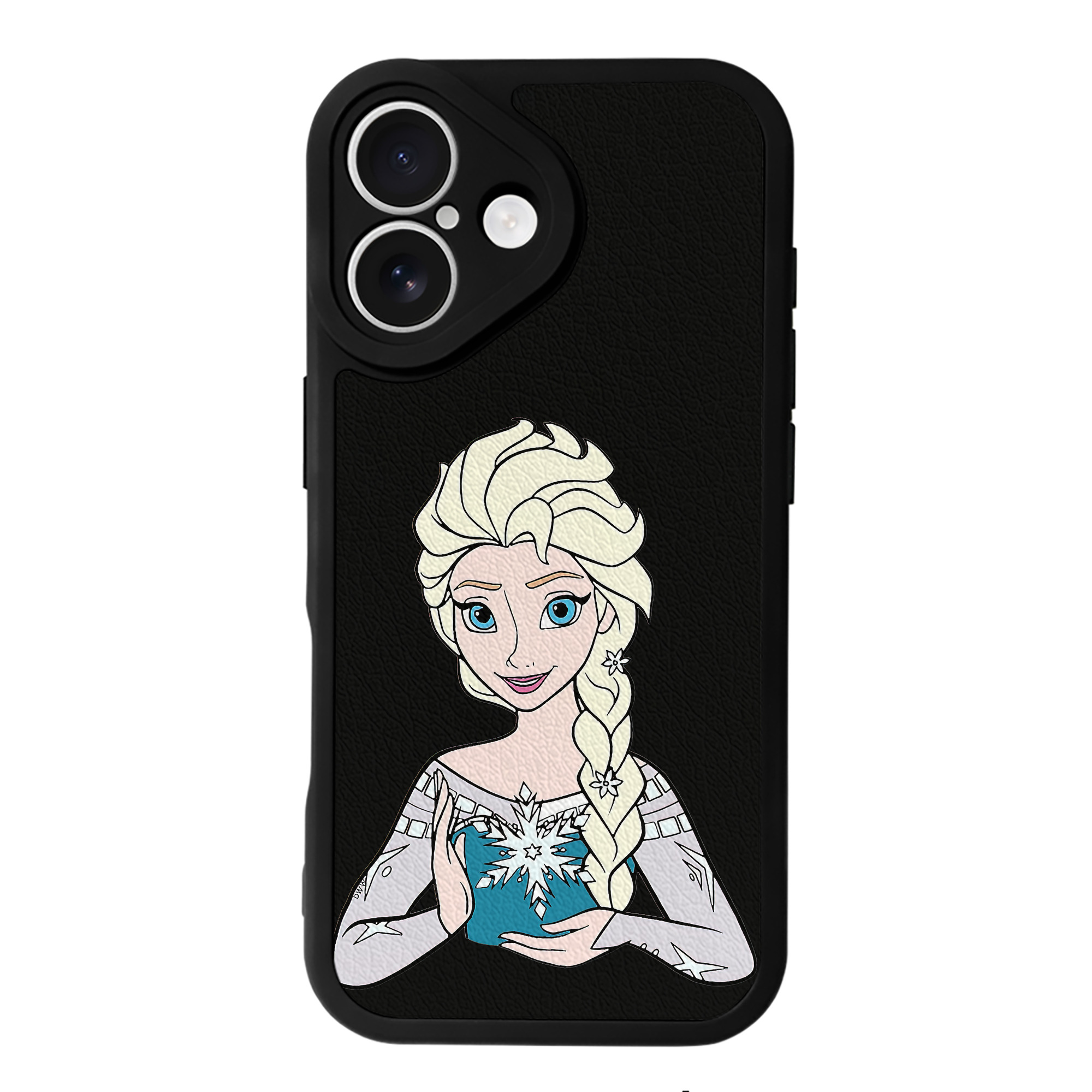 （画像用） アナと雪の女王 アンナ エルサ Frozen Anna Elsa 【iPhone 16シリーズ対応】シリコンスマホケース（レザー調） 材質：シリコン
